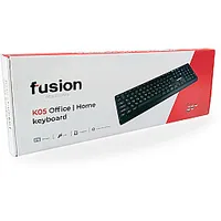 Fusion K05 tastatūra Usb melna Eng  Rus 610222