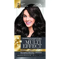 Joanna Multi Effect Color Keratin Complex šampūns 11 kafijas brūns 35 g 130436