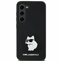 Karl Lagerfeld Samsung Galaxy A55 A556 hardcase Silicone Choupette Metal Pin Black 701781