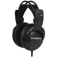Koss Headphones Dj Style Ur20 Headband/On-Ear, 3.5Mm 1/8 inch, Black, Noice canceling, 158654