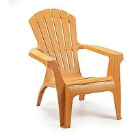 Krēsls plastmasas Dolomati oranžs 106702