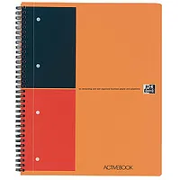 Līniju klade ar spirāli Oxford Activebook A4, 80 lapas, perforāciju, plastikāta vākos 551908