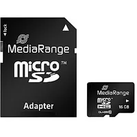 Memory Micro Sdhc 16Gb C10/W/Adapter Mr958 Mediarange 518341