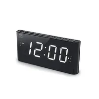 New-One Alarm function, Cr136, Dual Clock Radio Pll, Black 304654