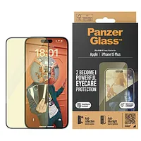 Panzerglass Screen protector, Apple, iPhone 15 Plus, Glass, Clear, Eyecare 580349