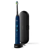 Philips Hx6851/53 Sonicare Protectiveclean 5100 Electric toothbrush, 1 handle, 2 brush heads, 3 modes, Travel case, Dark blue 286482