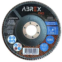 Slīpējamais disks lapiņu 125Mm G80 cirkonijs Abrex 755057