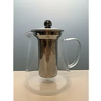 Tējas/Kafijas Kanna Ar Filtru 1.2L, Stikls/Ner.tēr., Yaosheng Industrial 506524
