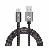 Tellur  Data cable, Usb to Micro Usb, 1M denim 461785