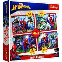 Trefl Spider-Man Pužļu komplekts 4In1 Spiderman 185743
