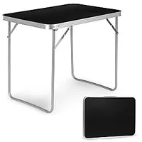 Tūristu galds, piknika saliekamā virsma, 80X60 cm, melna 708924