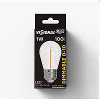 Visional Led spuldze E27 1W 2700K 100Lm Ww Dimmable 1-10 Filament 713628