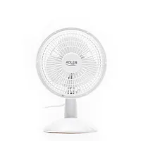 Adler Ad 7301 Table Fan, Number of speeds 2, 30 W, Diameter 15 cm, White 359062