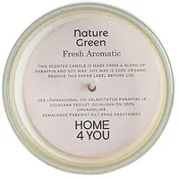 Aromātisks svečturis Nature Green H9,5Cm, Fresh Aromatic 657087
