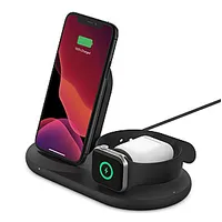 Belkin 3-In-1 Wireless Charger for Apple Devices Boost Charge Black 161942