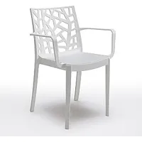 Dārza krēsls Matrix Armchair balts 654918