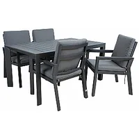 Dārza mēbeļu komplekts Tomson galds un 4 krēsli 680316