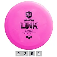 Diskgolfo diskas Putter Soft Exo Link Evolution Pink 673593