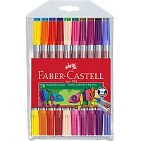 Divpusēji flomāsteri Faber Castell, 20 krāsas 540405