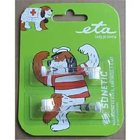 Eta Toothbrush replacement  for Eta0710 For kids, Heads, Number of brush heads included 2, White 164978