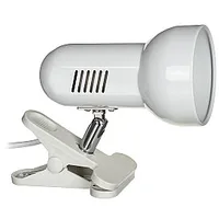 Galda lampa Activejet Clip-On, balta, metāls, E27 vītne 419273