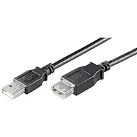 Goobay Usb 2.0 Hi-Speed extension cable male Type A, female 3 m, Black 150932