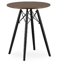 Kafijas galdiņš Todi, moderns skandināvu brūns, apaļš virsma, 60 cm 701536