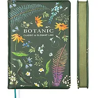 Kalender-Märkmik Botanic A5 dateerimata päev lehel, järjehoidjaga, kõvad kaaned roheline 572767