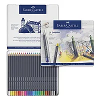 Krāsainie zīmuļi Faber-Castell Goldfaber Creative Studio, 24Krāsas, metāla kastē 540907