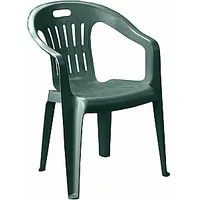 Krēsls plastmasas Piona zaļš 311795