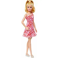 Lelle Barbie Mattel Fashionistas rožu sarkanā ziedu kleitā Fbr37/Hjt02 707039