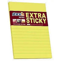 Līmlapiņas Stickn 21496 Extra sticky 150X101Mm līniju 90 lapas neona dzeltenas 539359
