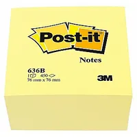 Līmlapiņu kubs Post-It 450L 76X76 dzeltenas 549727