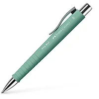 Lodīšu pildspalva Faber-Castell Polyball Xb, 0.6 mm, zaļs korpuss, zila tinte 547127
