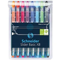 Lodīšu pildspalvu komplekts Schnieider Slider Xb, 8 krāsas 548198