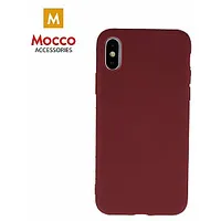 Mocco Ultra Slim Soft Matte 0.3 mm Matēts Silikona Apvalks Priekš Apple iPhone 11 Pro Tumši Sarkans 403885
