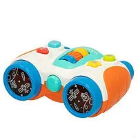 Muzikāla attīstoscarona rotaļlieta Binoklis ar skaņu un gaismu no 24 men. Cb49390 584304