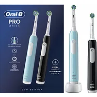 Oral-B Pro Series 1  Electric Toothbrush, Duo pack, Blue/Black 634424