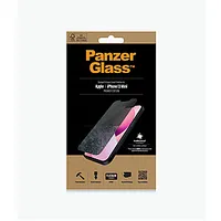 Panzerglass Apple iPhone 13 Mini Tempered glass Black Privacy Screen Protector Crystal clear Resistant to scratches and bacteria Shock absorbing Easy install 588361