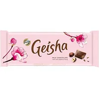 Piena šokolāde Geisha ar lazdu riekstu pildījumu, 100G 561514