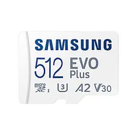 Samsung microSD Card Evo Plus 512 Gb, Microsdxc, Flash memory class 10, Sd adapter 271421