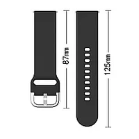 Silicone Strap Tys smart watch band universal 22Mm black 529552