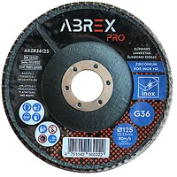 Slīpējamais disks lapiņu 125Mm G36 cirkonijs Abrex 755059
