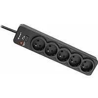 Tracer 46975 Powerguard 1.8M Black 5 Outlets 563457