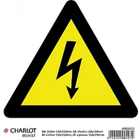 Uzlīme Bīstami elektrība Charlot, 150X150Mm 590723