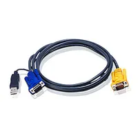 Aten 2L-5202Up 1.8M Usb Kvm Cable with 3 in 1 Sphd and built-in Ps/2 to converter 156578