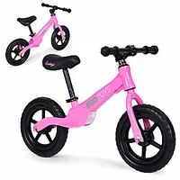 Bērnu līdzsvara velosipēds, skrejritenis, Eva Ecotoys riteņi, rozā 710900