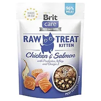 Brit Care Raw Treat Kitten ar vistu un lasi - kārums kaķiem 40G 683988