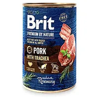 Brit Premium by Nature Cūkgaļa ar traheju - Mitrā suņu barība 400 g 671911