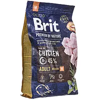 Brit Premium by Nature Pieaugušie M 3 kg 276232
